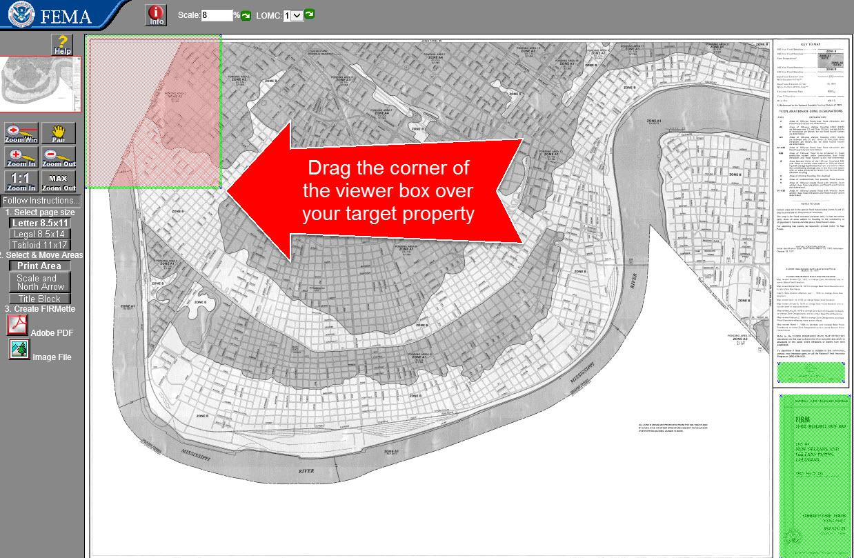 flood map viewer box