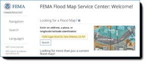 flood map search